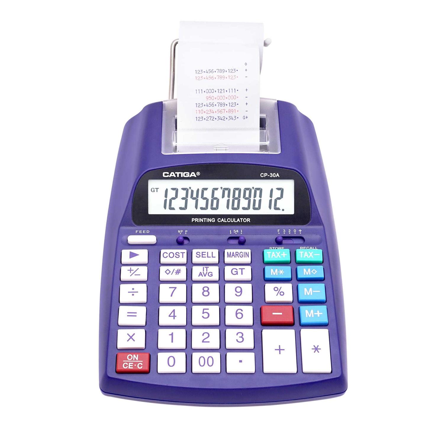 Catiga Electronics Printing Calculator with 12 Digit LCD Display Screen 2.03 Lines/sec - Image 5