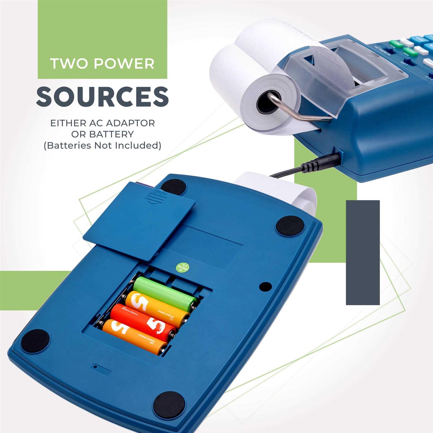 Catiga Electronics Printing Calculator with 12 Digit LCD Display Screen 2.03 Lines/sec - Image 4