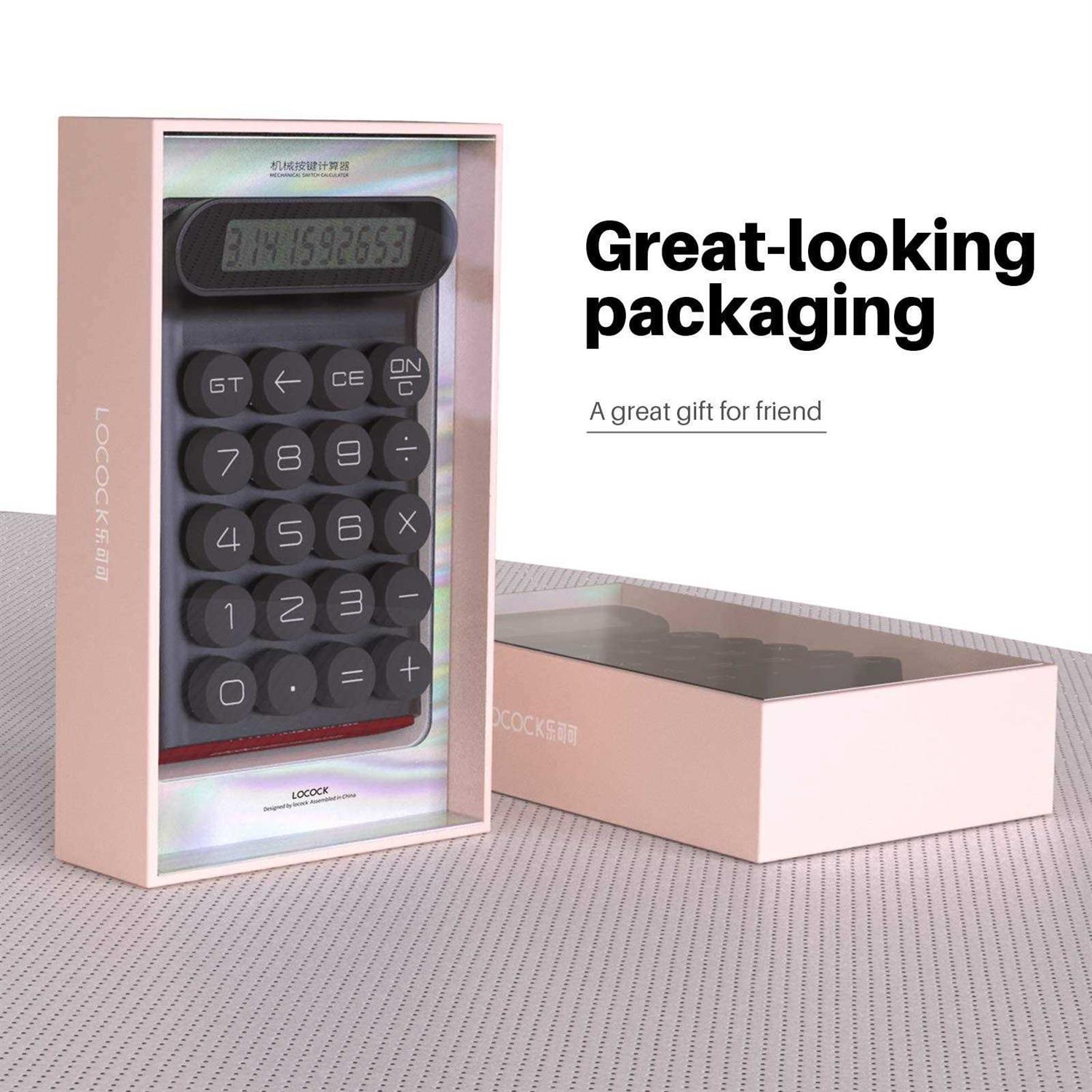 LOCOCK mechanical switch calculator,handheld for daily and basic office,10 digit large lcd display - Image 5