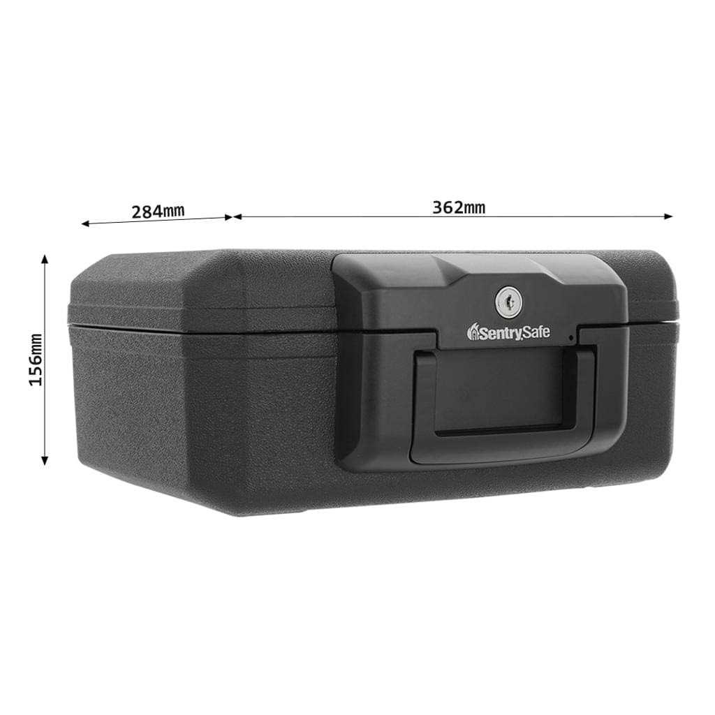 SentrySafe Fireproof Money Safe with Key Lock Ex 14. 3 in. W x 11. 2 in. D x 6. 1 - Image 3