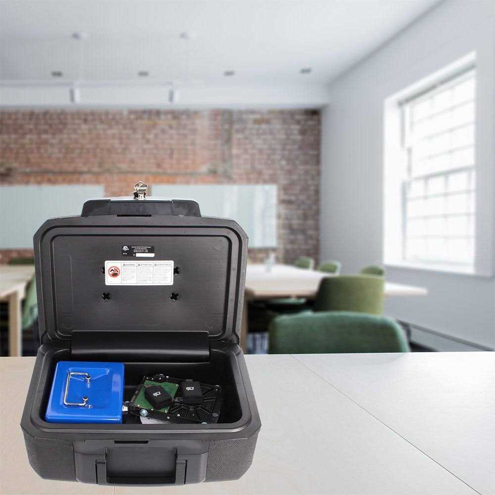 SentrySafe Fireproof Money Safe with Key Lock Ex 14. 3 in. W x 11. 2 in. D x 6. 1 - Image 4