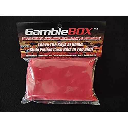 Gamblebox Gambling Personal Pocket Cash Drop Lock Box Safe Wallet With Red Velvet Carrying Bag - Image 5