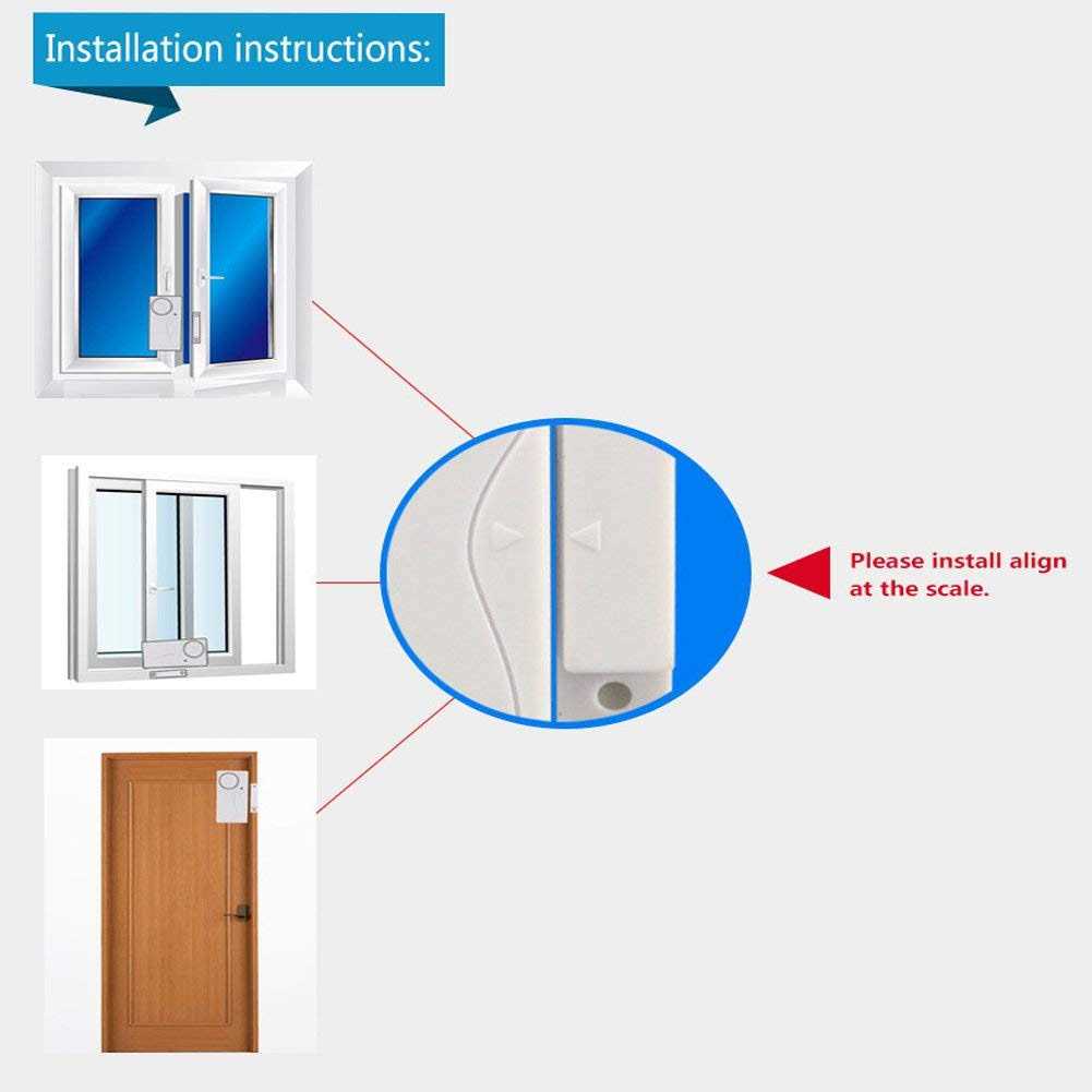 HENDUN Wireless Door Alarm with Remote Windows Open Alarms,Home Security Sensor - Image 3