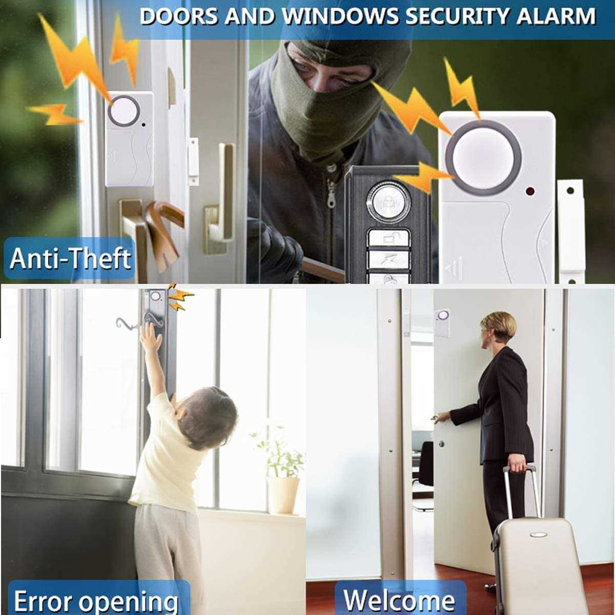 HENDUN Wireless Door Alarm with Remote Windows Open Alarms,Home Security Sensor - Image 5