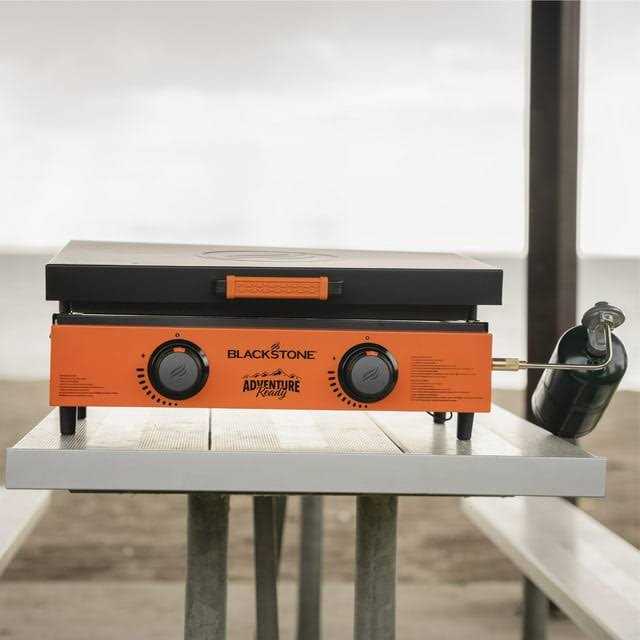 Blackstone Adventure Ready 2-Burner 22 Propane Griddle in Orange - Image 3