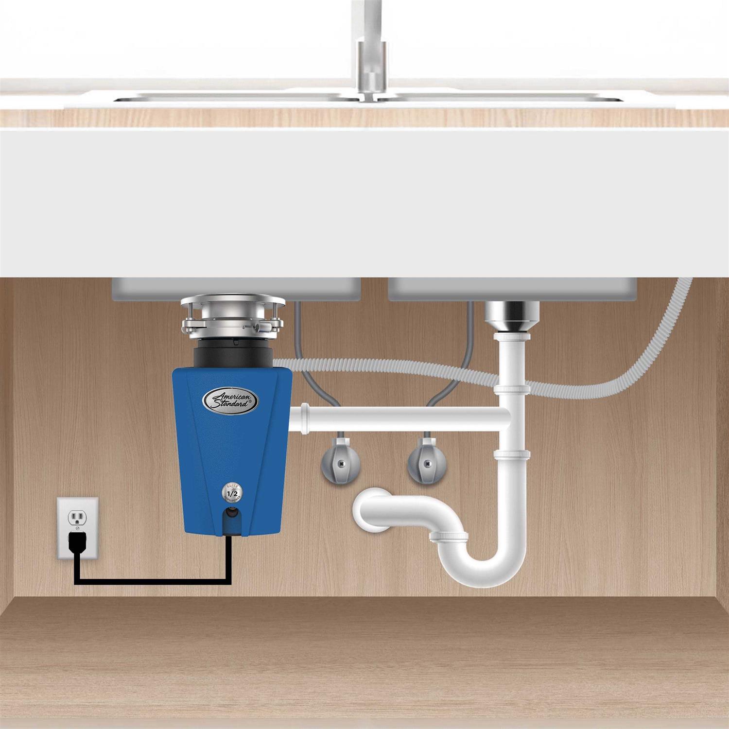 American Standard Elite Corded 1/2-HP Continuous Feed Noise Insulation Garbage Disposal - Image 4