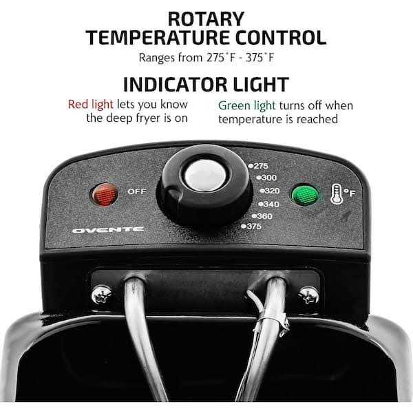 Ovente Electric Deep Fryer 2 Liter Capacity, 1500 Watt Lid with Viewing Window and Odor Filter - Image 4