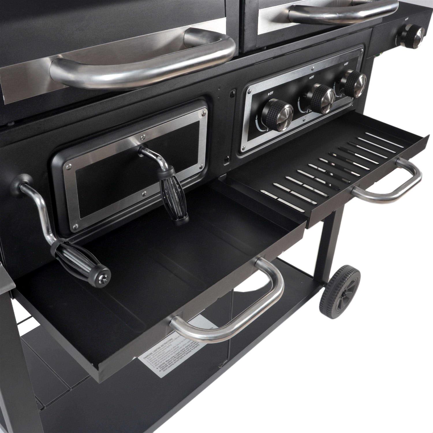 Revoace Dual Fuel Gas & Charcoal Combo Grill - Image 3