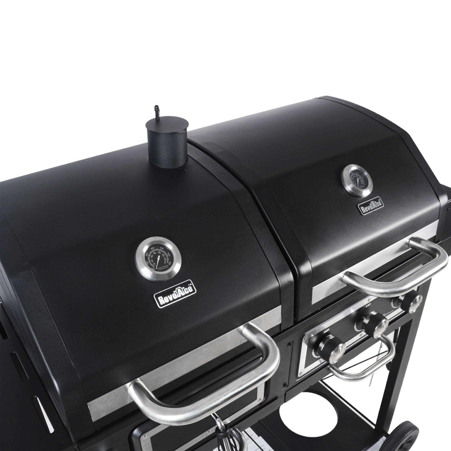 Revoace Dual Fuel Gas & Charcoal Combo Grill - Image 5