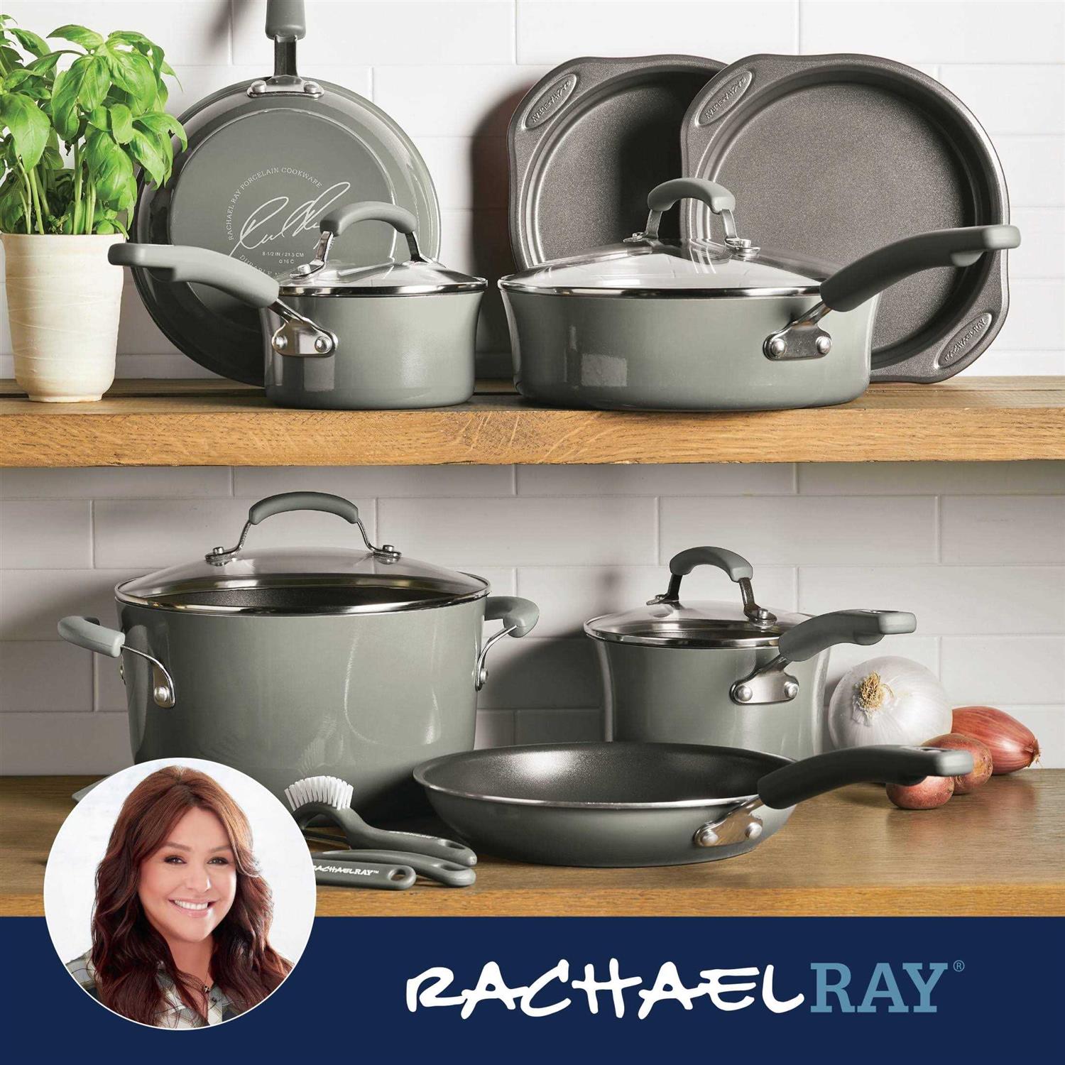 Rachael Ray 15-Piece Nonstick Cookware Set - Image 4