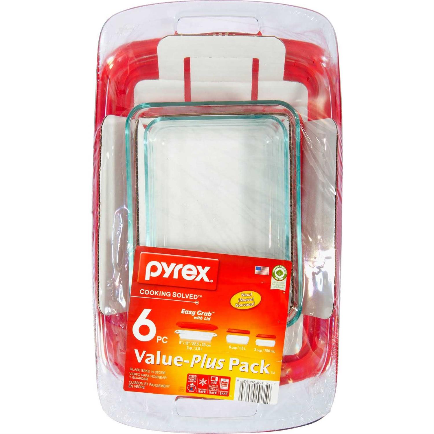 Pyrex Easy Grab 6-Piece Storage Set with Lids - Image 4