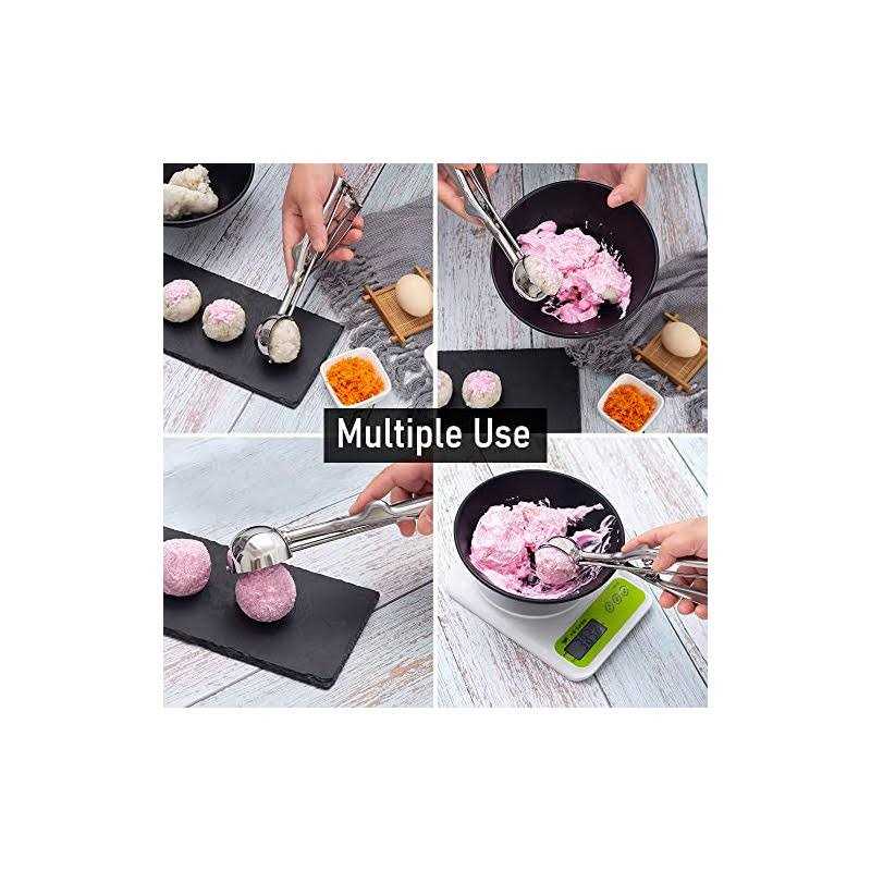 Wddeevoi 3 Pack Ice Cream Scoop Cookie Scoop Set Small/medium/large - Image 5