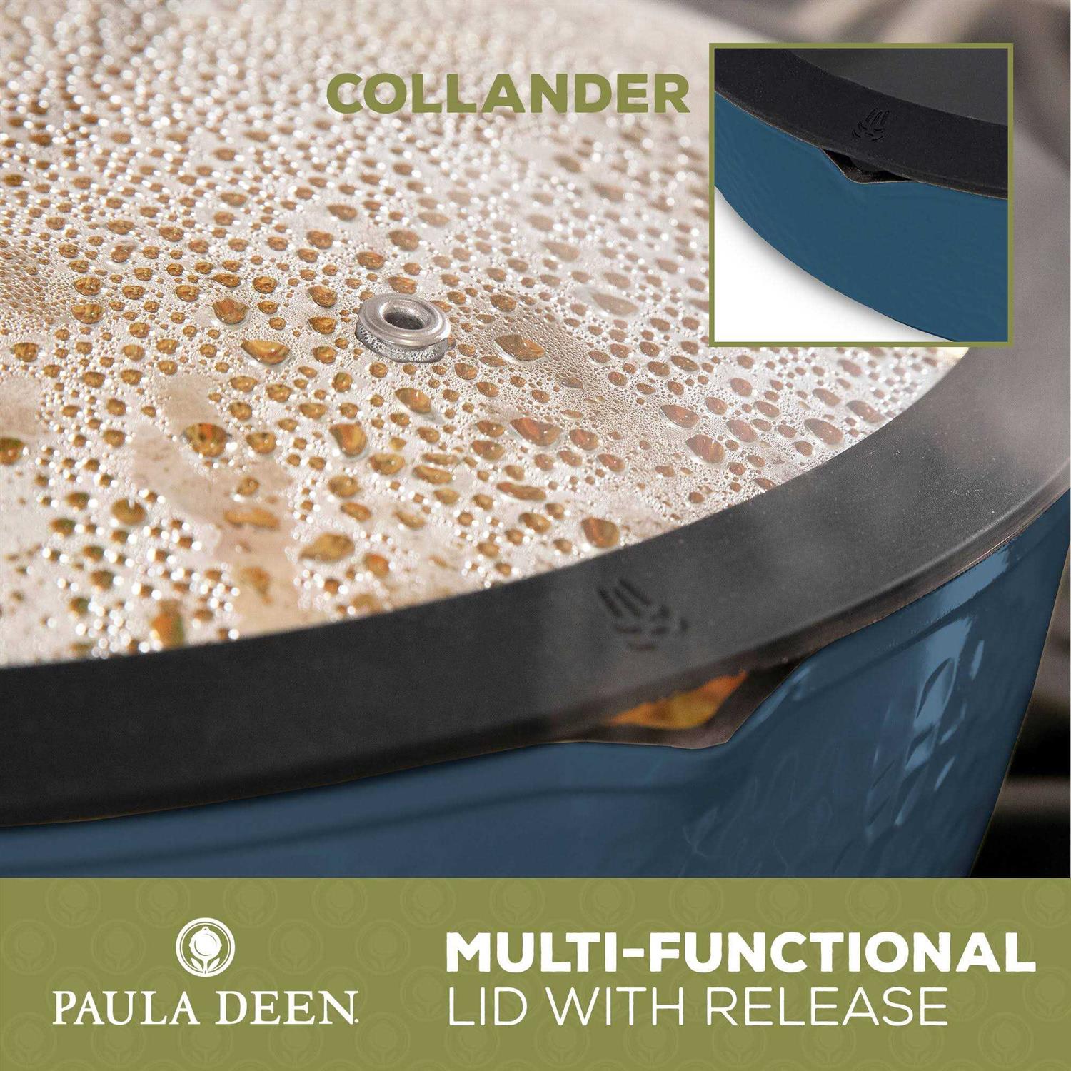 Paula Deen DFCW12SB Family 14 Piece Ceramic Non-Stick Cookware Set Savannah - Image 2