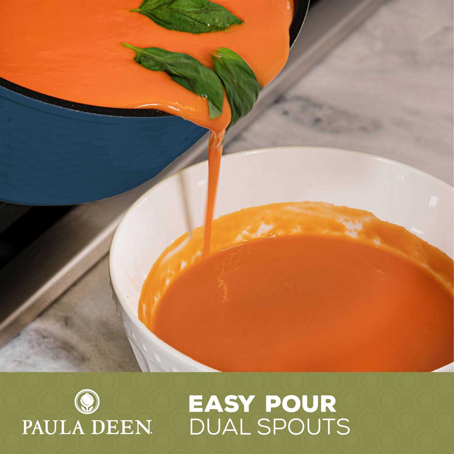 Paula Deen DFCW12SB Family 14 Piece Ceramic Non-Stick Cookware Set Savannah - Image 4