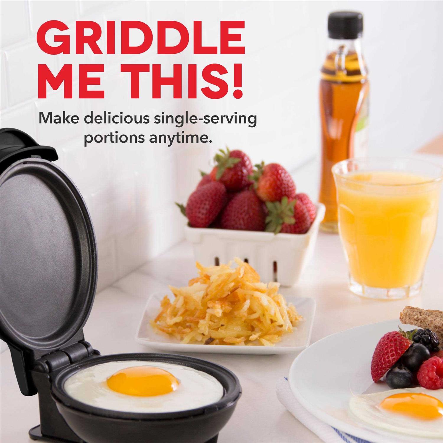 Dash Mini Maker Electric Round Griddle For Individual Pancakes Cookies Eggs & Other On The Go Breakfast - Image 2
