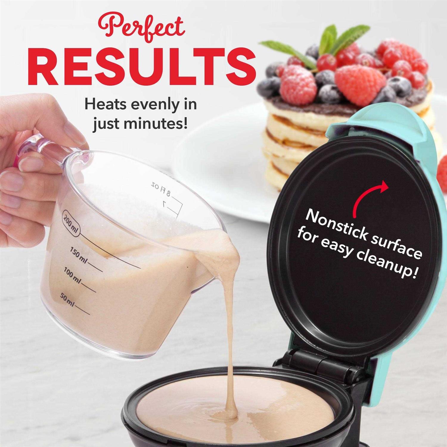 Dash Mini Maker Electric Round Griddle For Individual Pancakes Cookies Eggs & Other On The Go Breakfast - Image 5