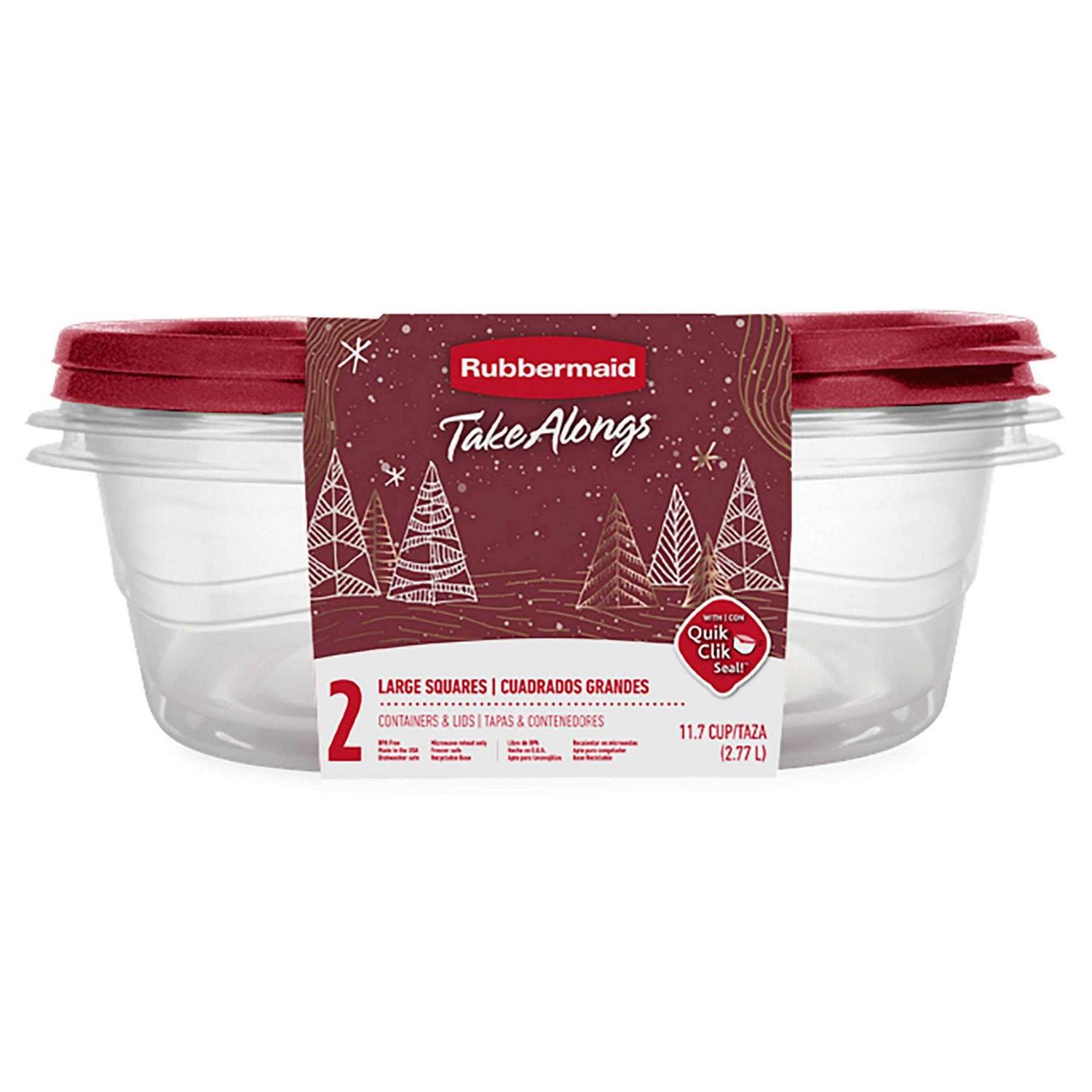 Rubbermaid TakeAlongs Square Containers