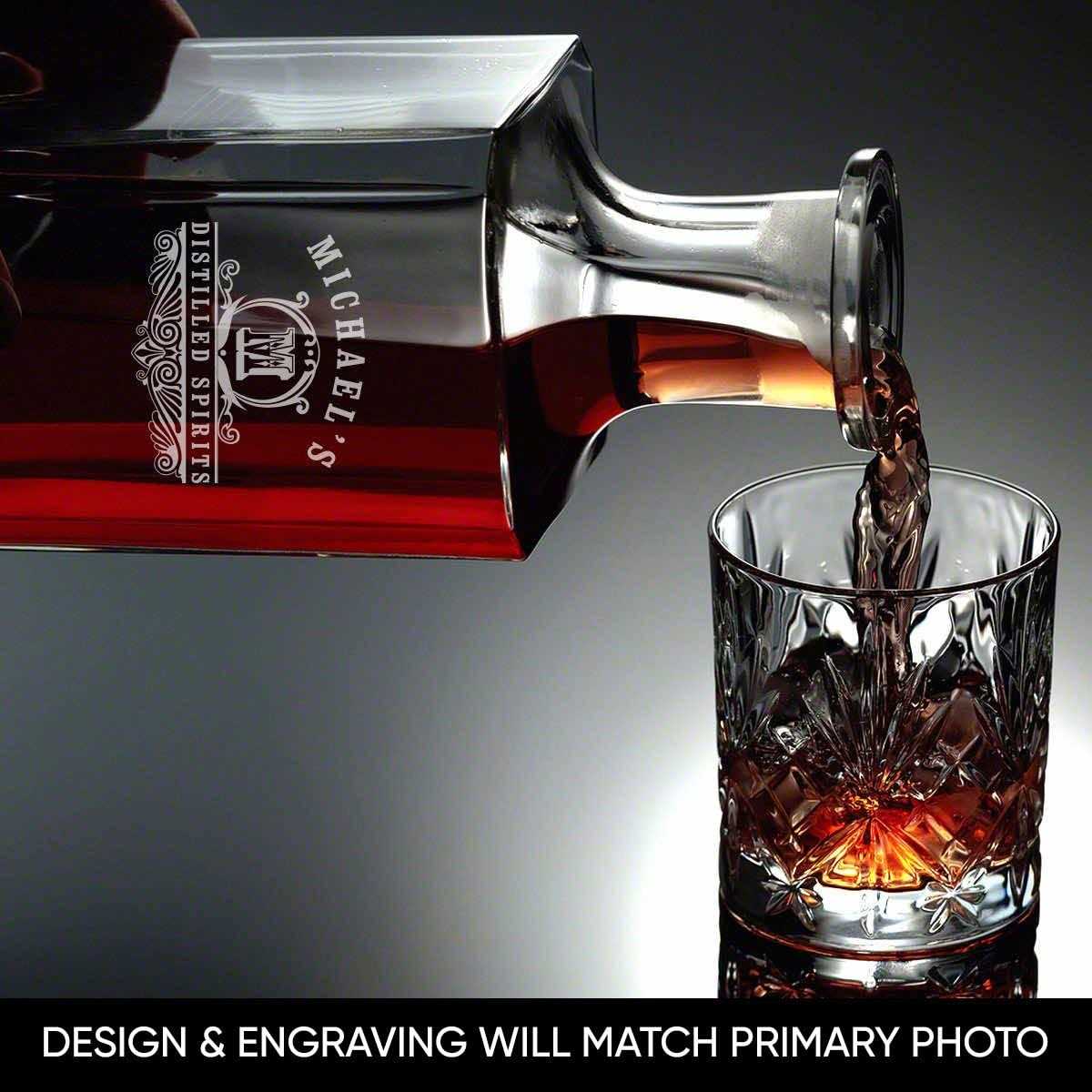 Custom Whiskey Decanter Presentation Set - Image 3