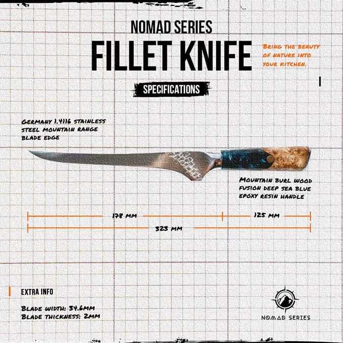 TheCookingGuild Nomad Series Fillet Knife - Image 3