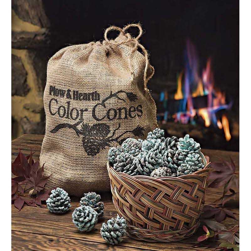 Plow & Hearth Color-Changing Fireplace Cones - Image 3
