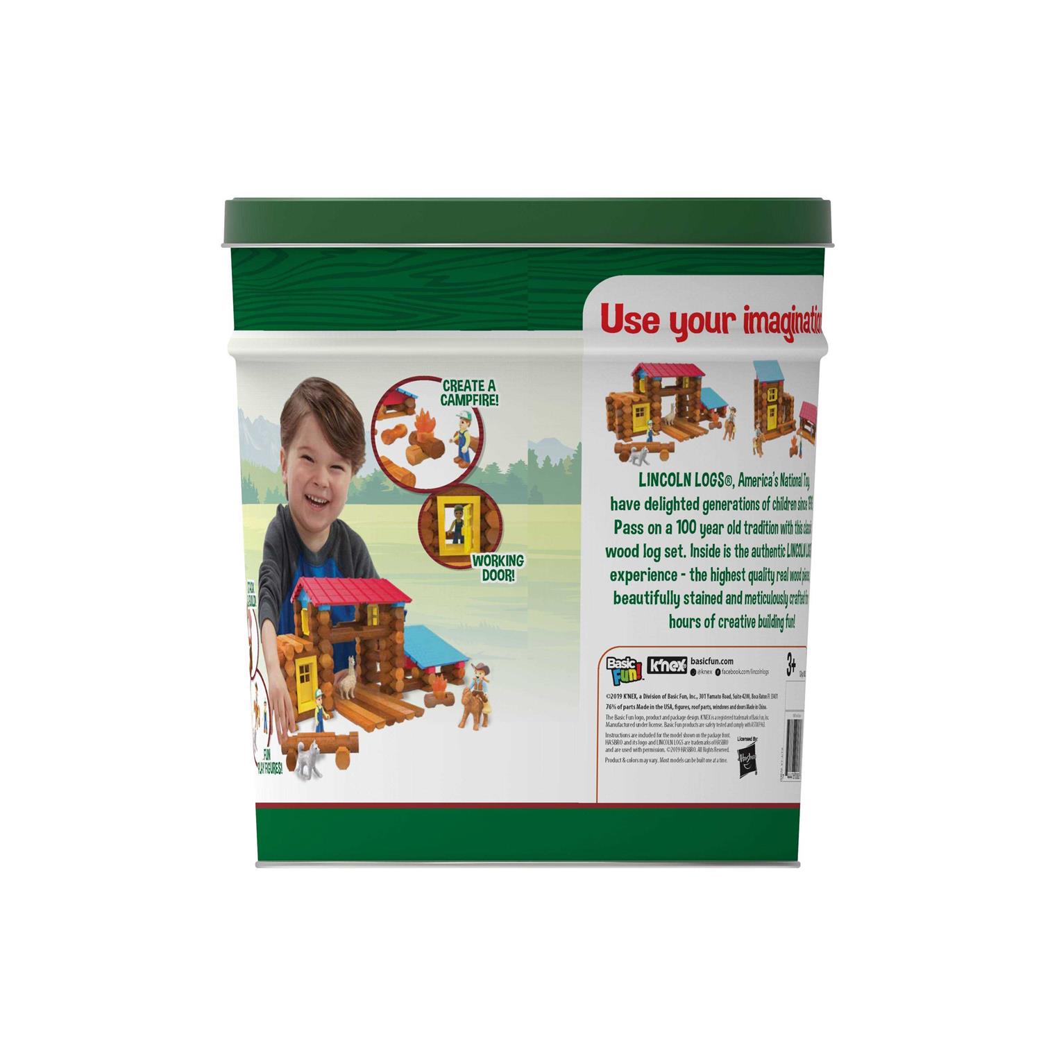 Lincoln Logs Country Campfire Ranch Real Wood Logs - Image 3