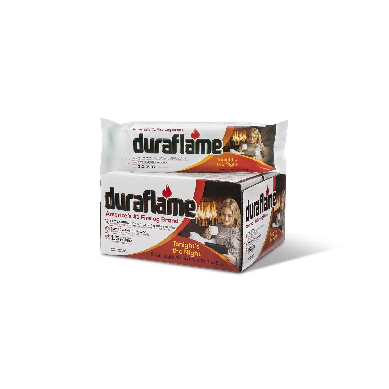 Duraflame 2.5lb 1.5-hr Firelog, 6 Pack - Image 4