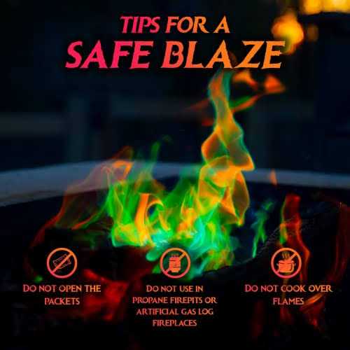 Enchanted Flames Pack Fire Changing Color Packets for Campfires, Fire Pits, and Outdoor Wood Fireplaces - Image 4