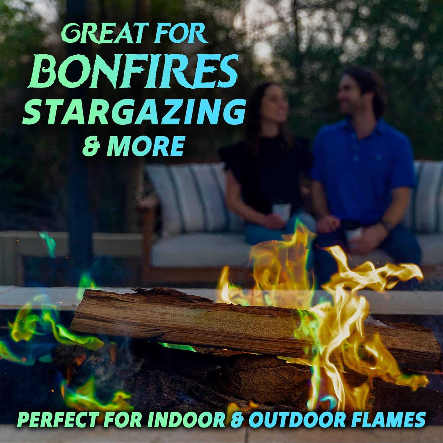 Enchanted Flames Pack Fire Changing Color Packets for Campfires, Fire Pits, and Outdoor Wood Fireplaces - Image 4