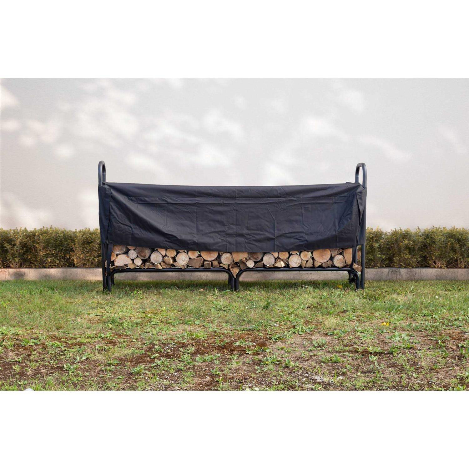 Pleasant Hearth Half Polyester Cover Outdoor Log - Image 3