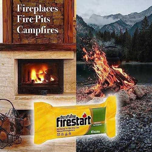 Fire Starter for Indoor and Outdoor Use Quick Ignition Fire Logs for BBQ, Fireplace, Fire Pit and Campfires - Image 4