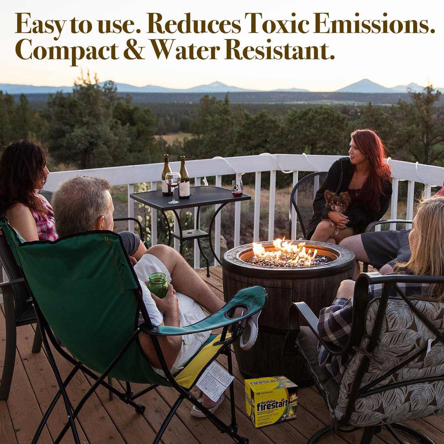 Fire Starter for Indoor and Outdoor Use Quick Ignition Fire Logs for BBQ, Fireplace, Fire Pit and Campfires - Image 4