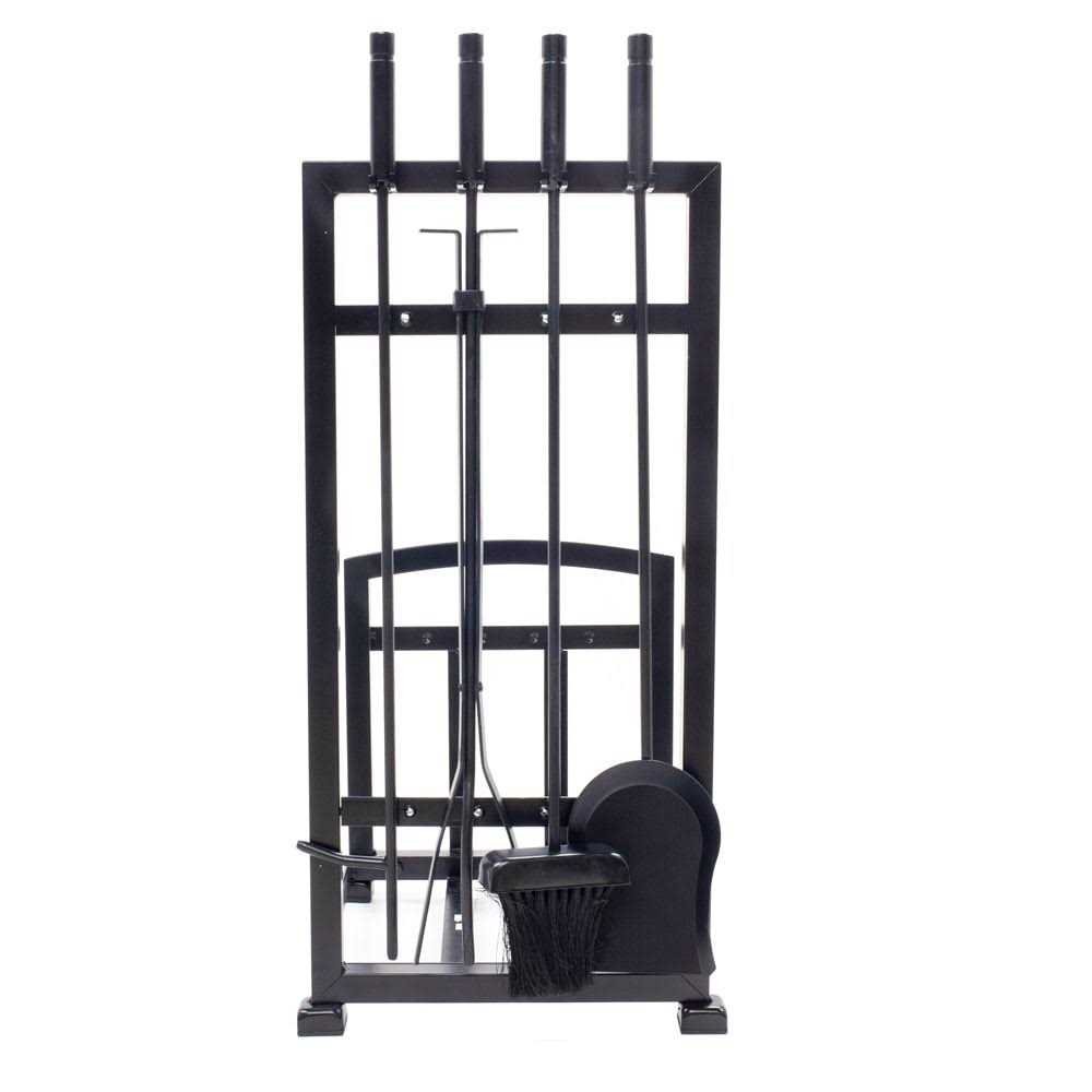 Pleasant Hearth Harper Log Holder with Fireplace Tools Set - Image 3