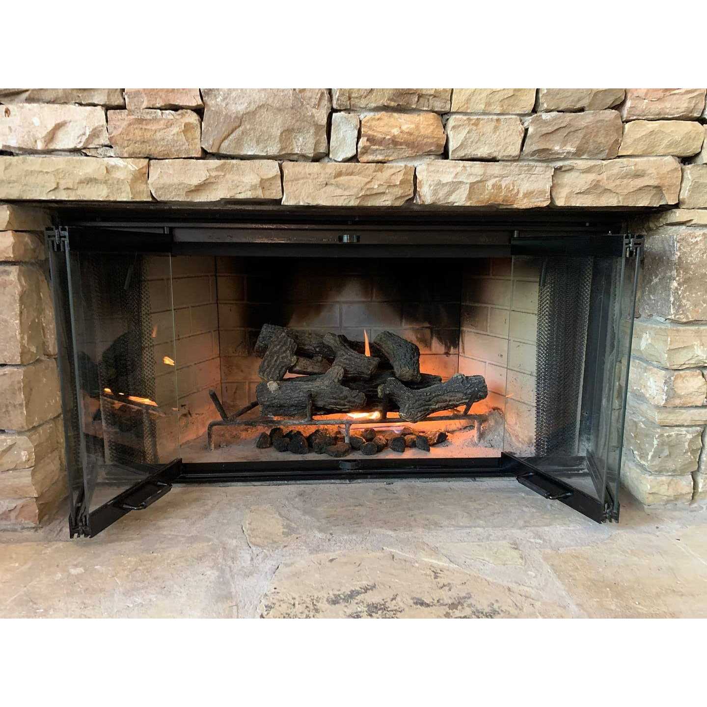 Fireplace Glass Door Set for Heatilator Fireplace Model# E36 - Image 5