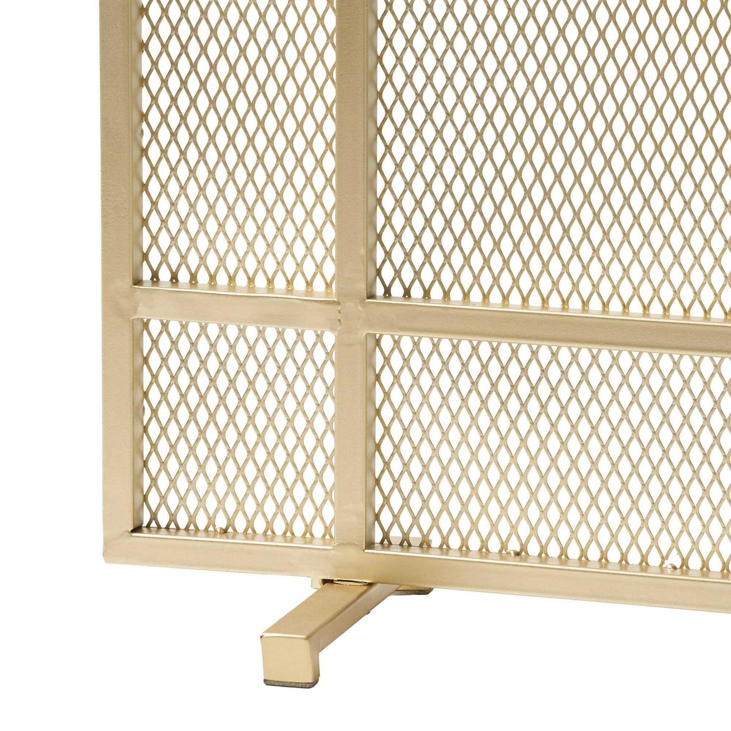 Noble House Cabarrus Modern Single Panel Iron Firescreen - Image 4