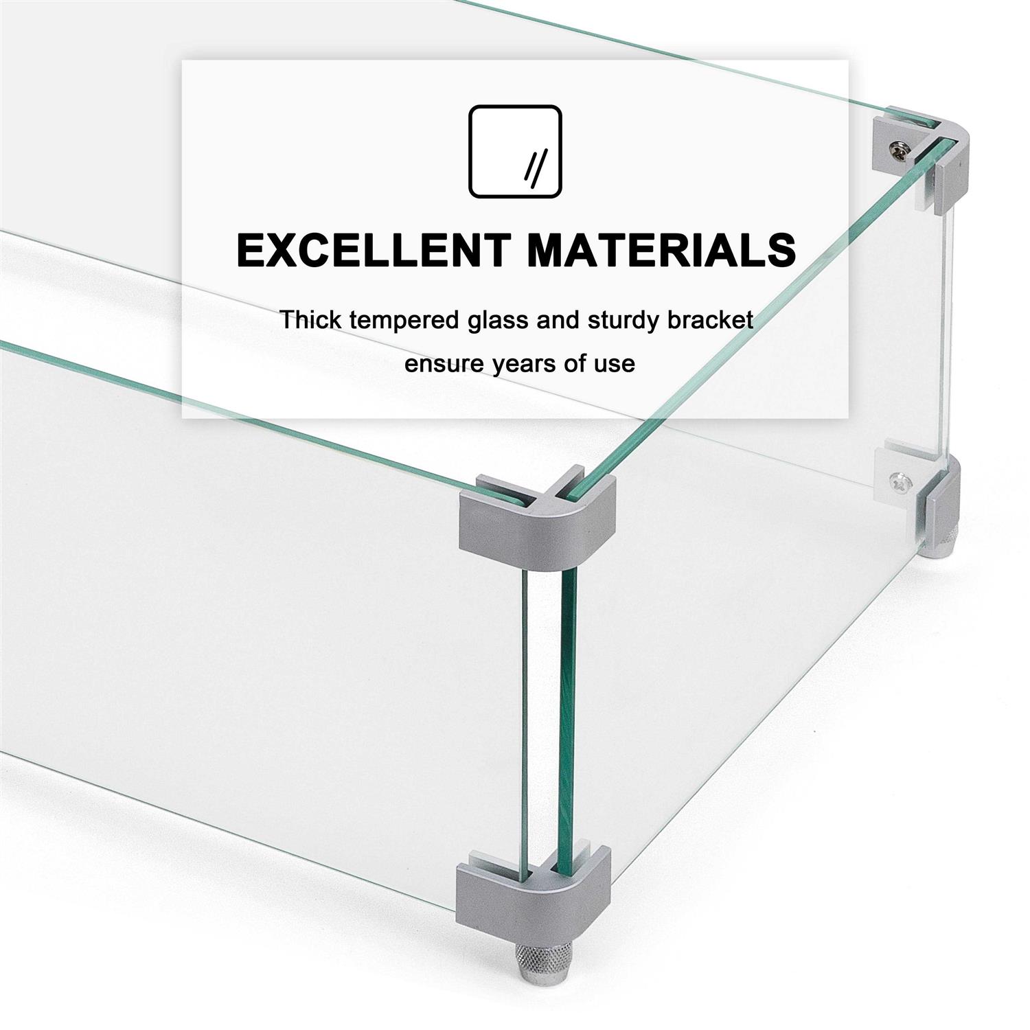 Nuu Garden Fire Pit Wind Guard - Image 3