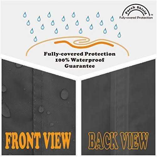 Porch Shield Fire Pit Cover Waterproof 600d Heavy Duty Square Patio Fire Pit Table Cover - Image 5