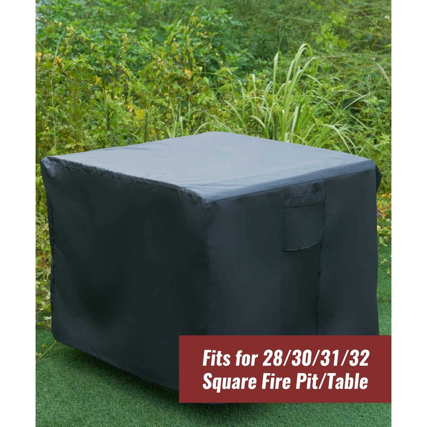NUPICK Square Fire Pit Cover Propane Fire Pit Table - Image 4