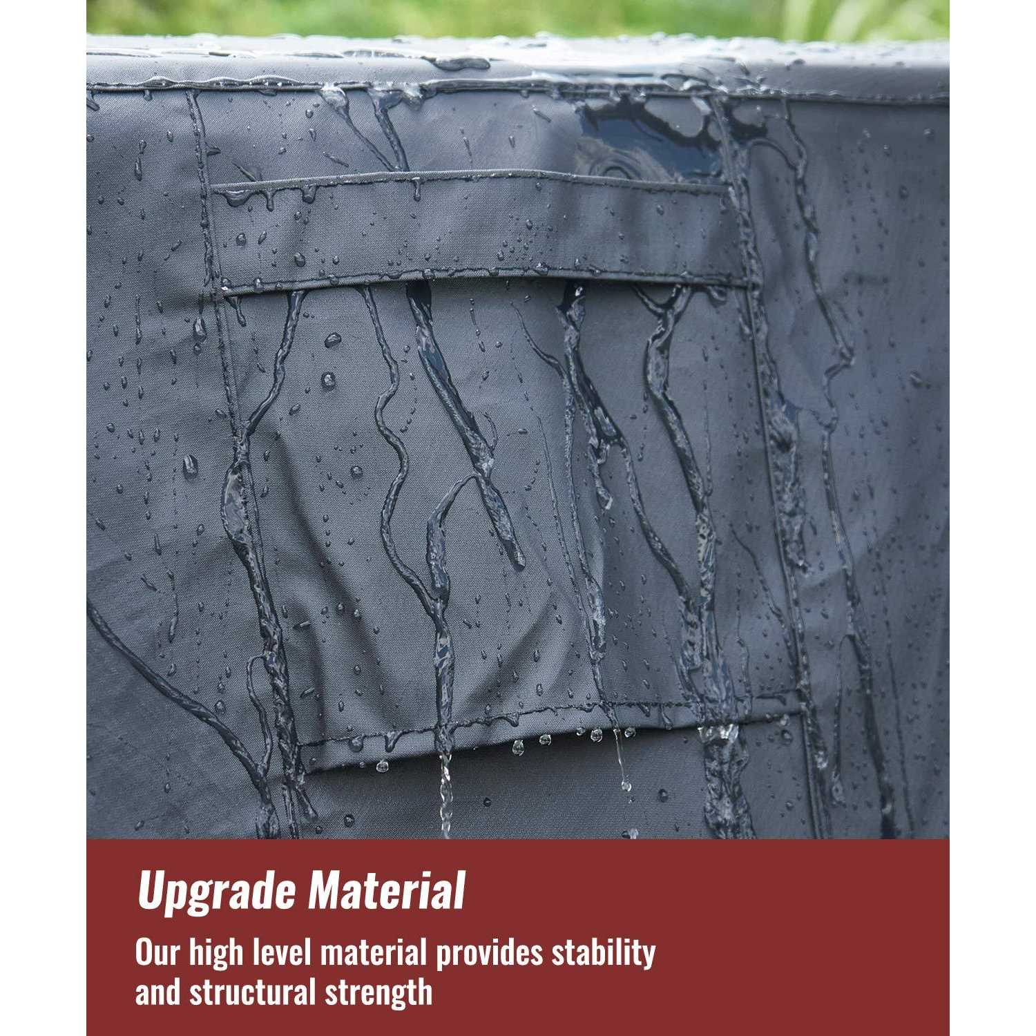 NUPICK Square Fire Pit Cover Propane Fire Pit Table - Image 5