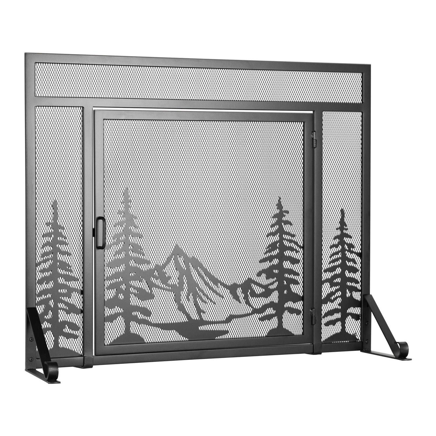 Pleasant Hearth Everest Mountain View Fireplace Screen - Image 5