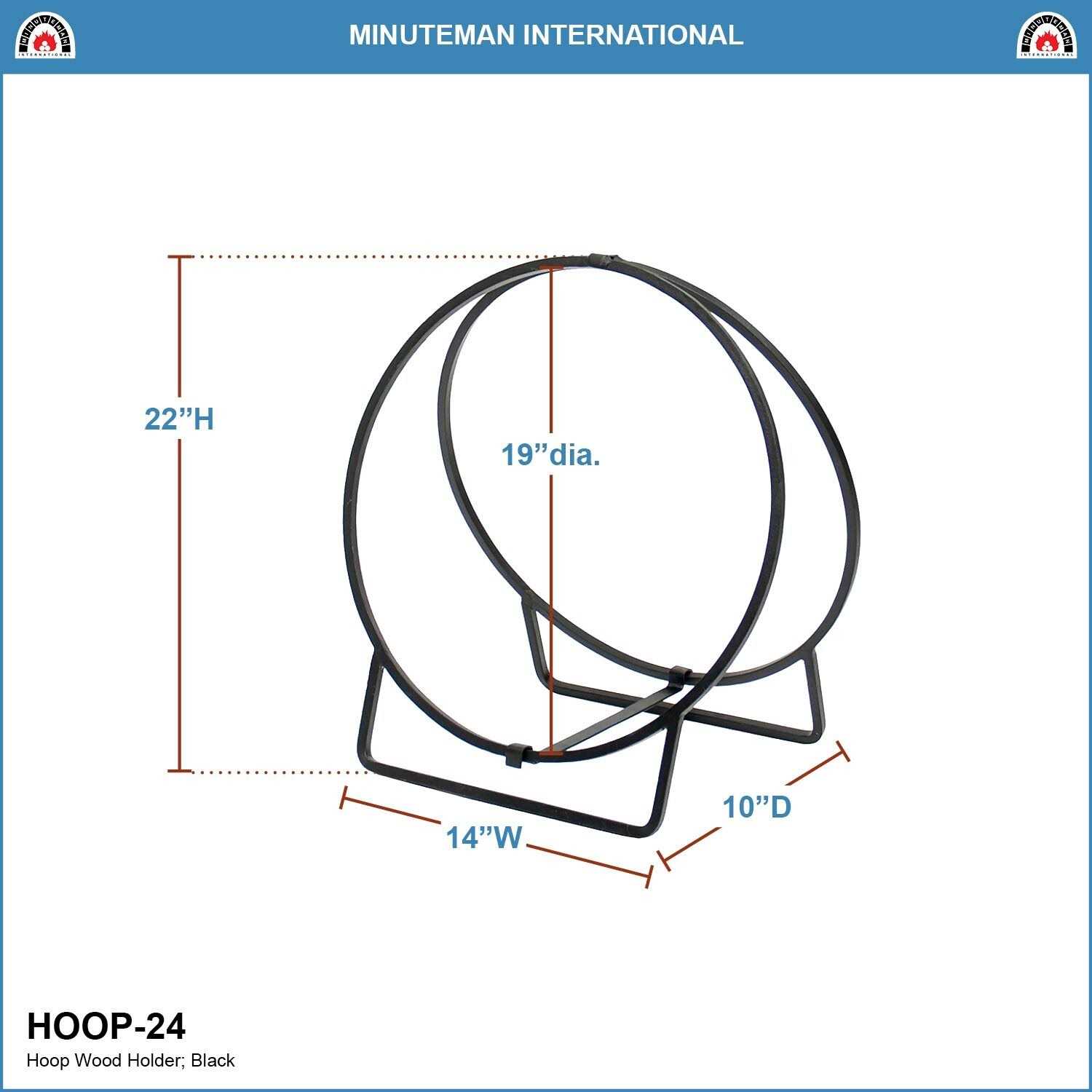 Minuteman International Wrought Iron Wood Hoop - Image 5
