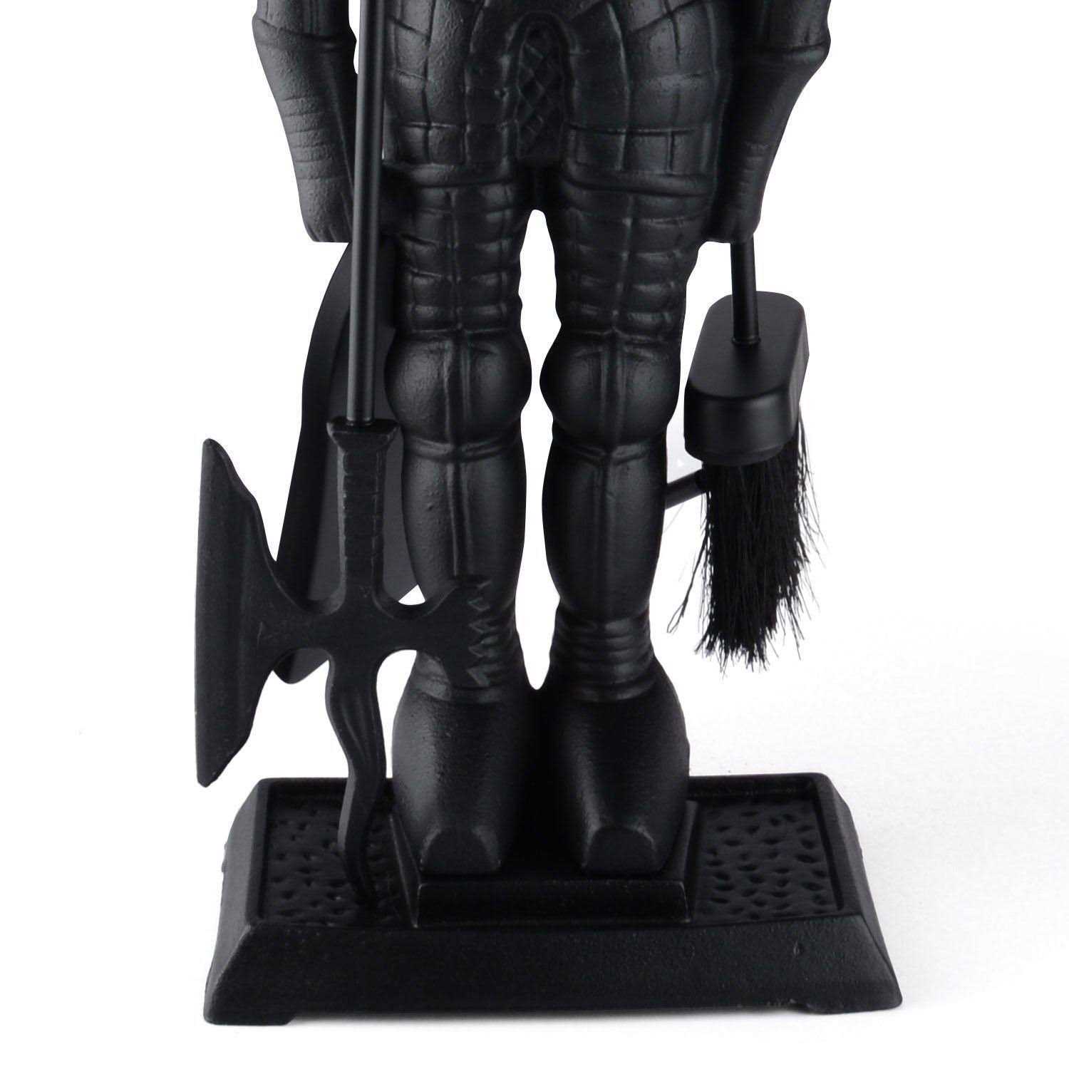 LIZH LIZH METALWORK Lizh Metalwork Dark Knight Fireplace Tool Set - Image 4