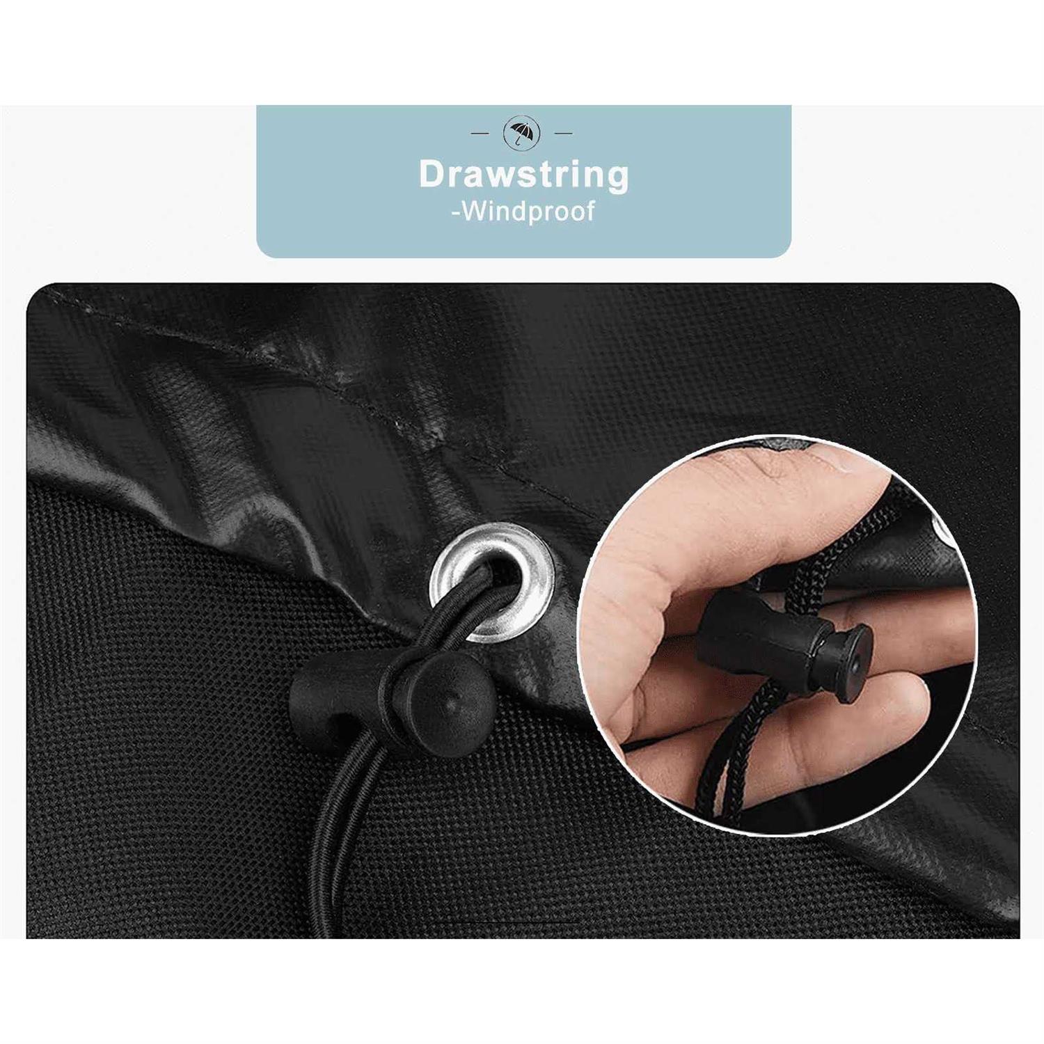 Hampton Waterproof Fire Pit Cover Round, Fits 28/30/32 inch Firepit or Fire Bowl - Image 4