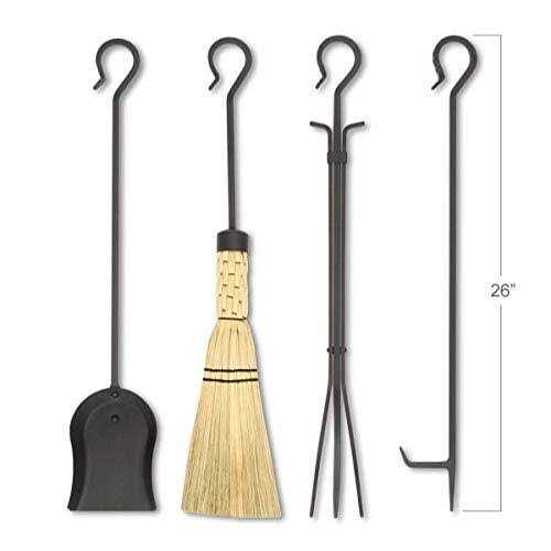 Pilgrim Home and Hearth Pilgrim Forged Iron Fireplace Tool Set 28 - Image 3