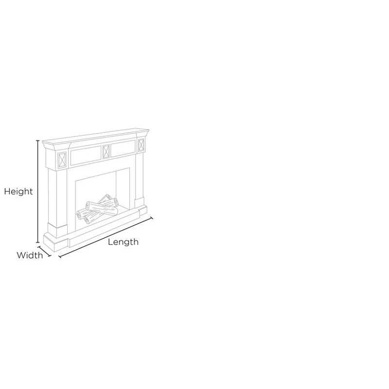 SEI Furniture Vernly Decorative Fireplace Screen - Image 4