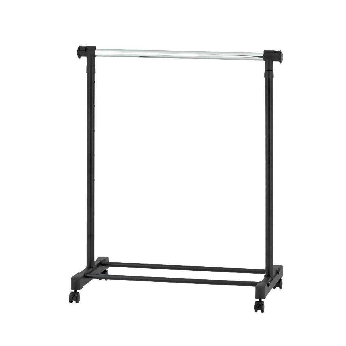 Room Essentials Adjustable Single Rod Garment Rack Black - Image 4