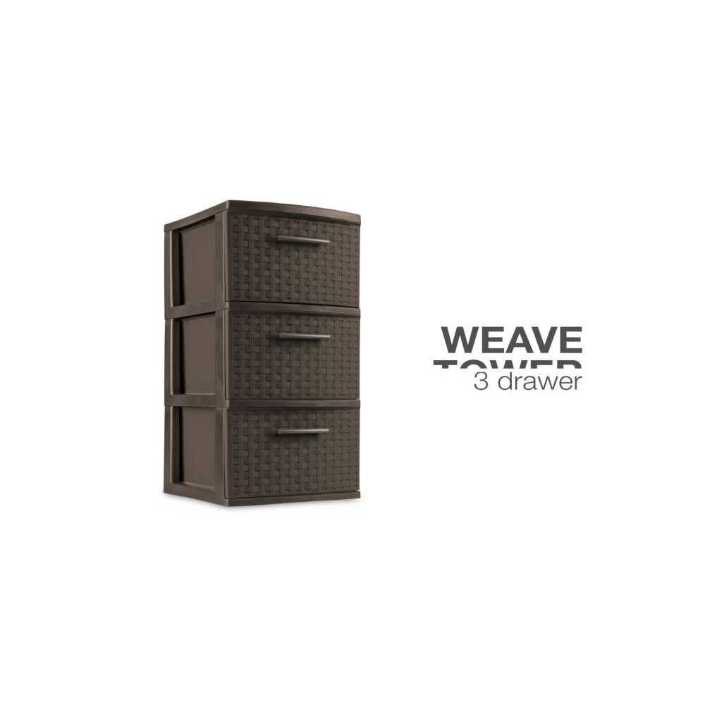 Sterilite 3 Drawer Weave Tower - Image 4