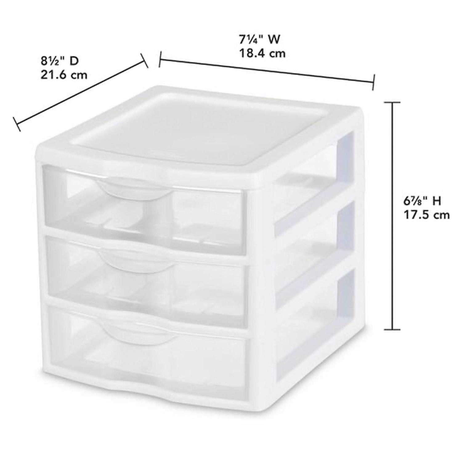 Sterilite 20738006 Small 3 Drawer Unit - Image 4