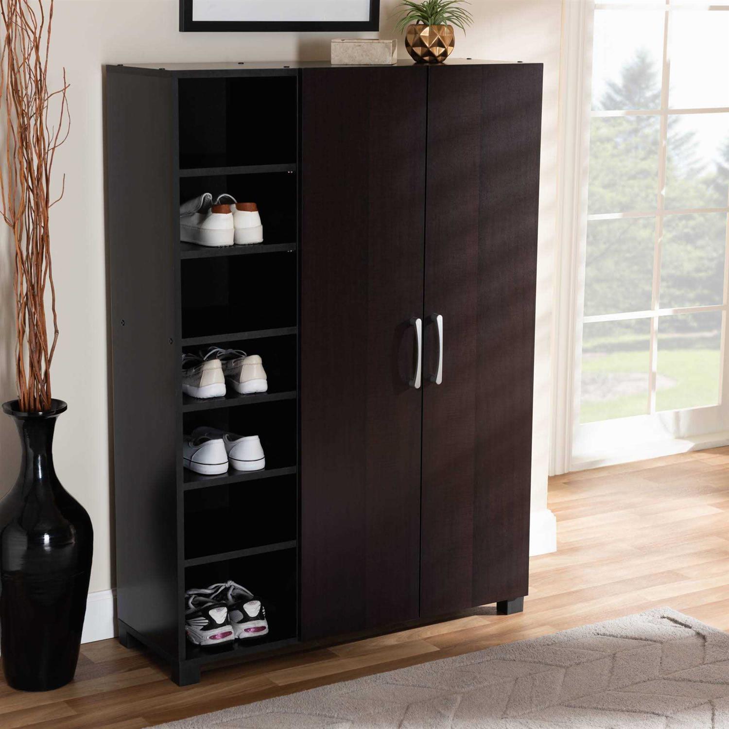 Baxton Studio Marine 2 Door Entryway Shoe Storage Cabinet - Image 3
