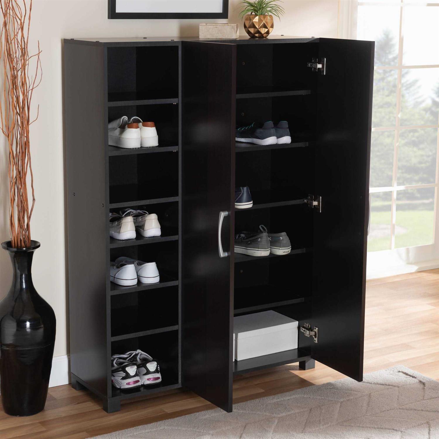 Baxton Studio Marine 2 Door Entryway Shoe Storage Cabinet - Image 4
