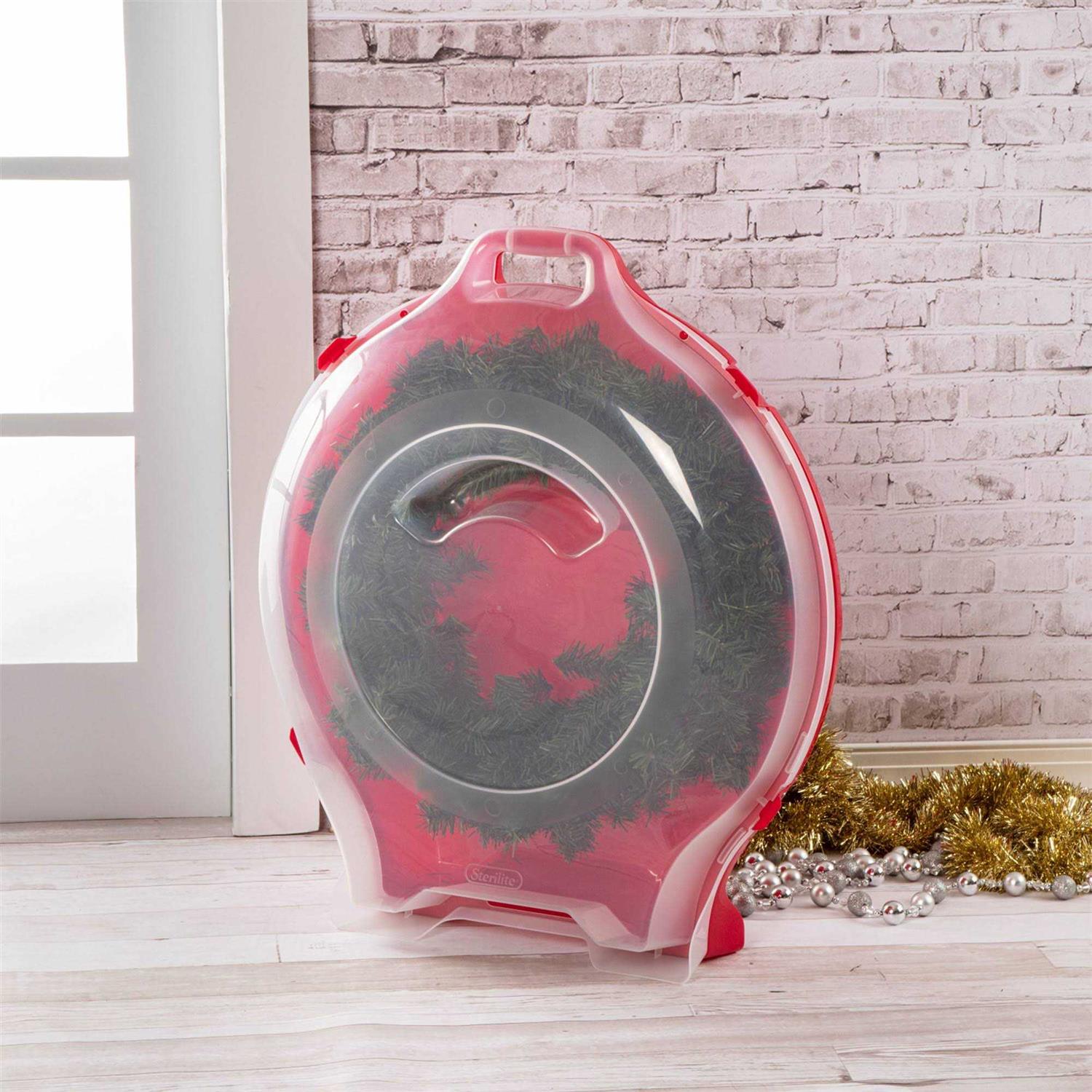 Sterilite Clear Lid Nesting Christmas Wreath Storage Box - Image 3